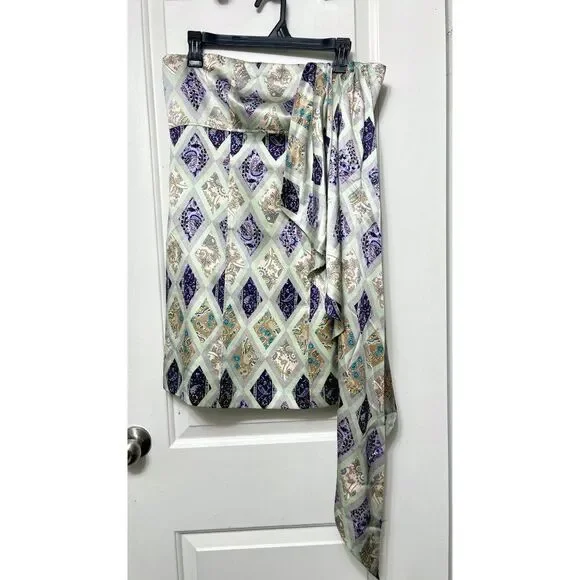 New CINQ À SEPT Luisa Silk Strapless Mini Dress in Green size 8